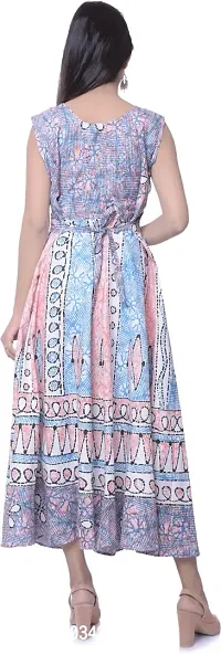 Jaipuri Cotton Printed Women Midi Gown Kurta Pack of 2-thumb2