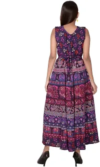 Jaipuri Cotton Printed Women Midi Gown Kurta Pack of 2-thumb2