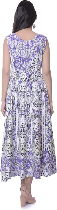 Jaipuri Cotton Printed Women Midi Gown Kurta Pack of 2-thumb1