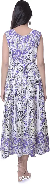 Jaipuri Cotton Printed Women Midi Gown Kurta Pack of 2-thumb2