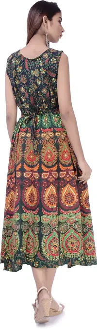 Jaipuri Cotton Printed Women Midi Gown Kurta Pack of 2-thumb1