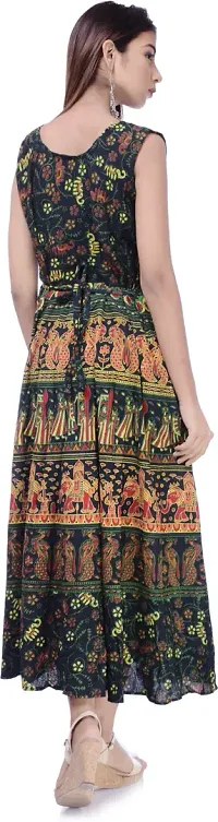 Jaipuri Cotton Printed Women Midi Gown Kurta Pack of 2-thumb1