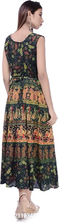 Jaipuri Cotton Printed Women Midi Gown Kurta Pack of 2-thumb2