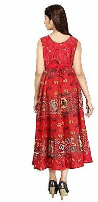 Jaipuri Cotton Printed Women Midi Gown Kurta Pack of 2-thumb1