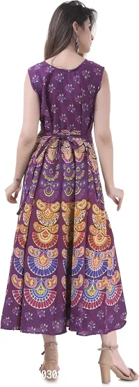 Jaipuri Cotton Printed Women Midi Gown Kurta Pack of 2-thumb2