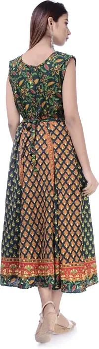 Jaipuri Cotton Printed Women Midi Gown Kurta Pack of 2-thumb1