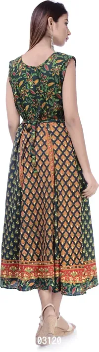 Jaipuri Cotton Printed Women Midi Gown Kurta Pack of 2-thumb2