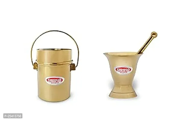 Shripad Steel Home Combo of Miniature Brass Traditional kalbatta kadi Dabba Toys