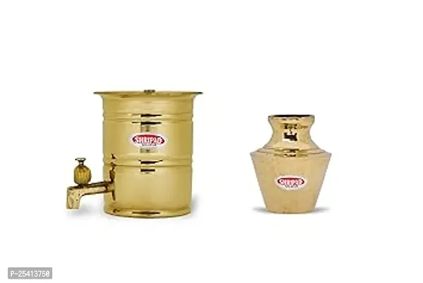 Shripad Steel Home Brass Miniature Combo of Tap Water Tanker Kodam Toy
