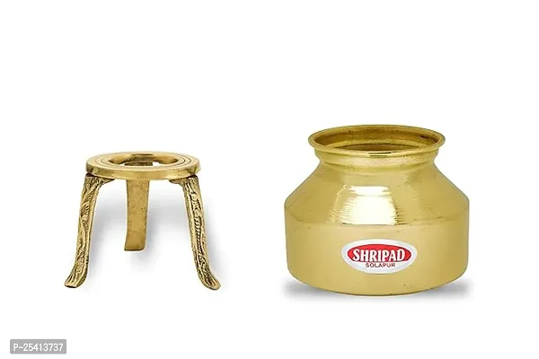 Shripad Steel Home Brass Miniature adni and big handa Toy Gold