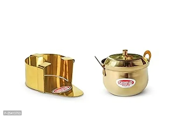 Shripad Steel Home Combo of Miniature Brass Plain Chula Tea Pot Toys