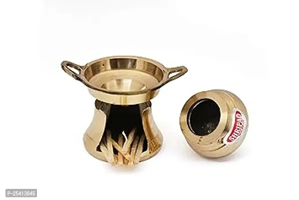 Shripad Steel Home Brass Miniature Traditional Burner Toy Gold