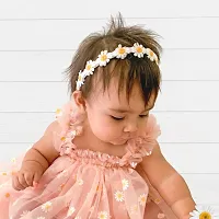 Baby Girls Floral Net Embroidery Dress-thumb1