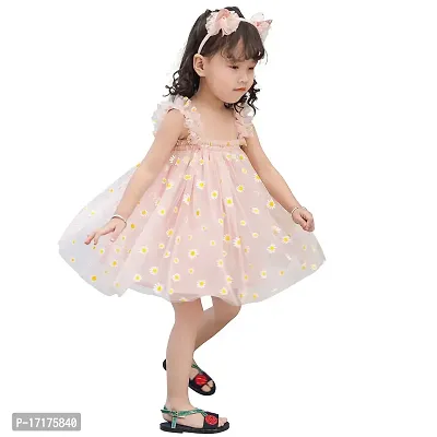 Fit And Flare  Embroidery Girls Dress-thumb0