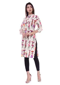 Jashann Beautiful Cotton Tribal Figure,Doll Printed Kurti-thumb1