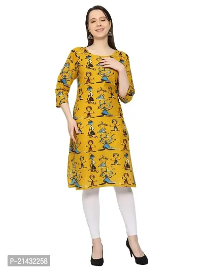 AVLIN Women Tribal Printed Light Weight Kurti