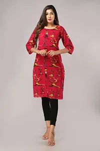 Jashann Beautiful Cotton Tribal Figure,Doll Printed Kurti-thumb1