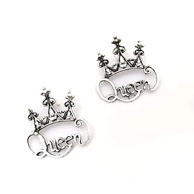 OPLERA SPARK INDIA - Oxidised German Queen Stud Earrings for women and girls