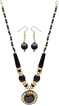 Oplera Spark India - Oplera Stone and Glass finish Beaded Premium Necklace with Earrings Set - (Antique Jewellery) for Women and Girl.-thumb4