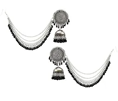 Oplera Spark Oxidised Black Meena Jewellery Set Traditional Choker Necklace-thumb1