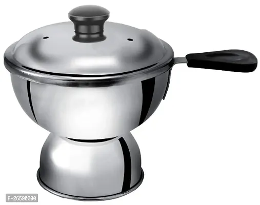 S Cart Stainless Steel Puttu Maker  Puttu Maker Pressure Cooker Top, Steel Puttu Maker 300ml , Silver