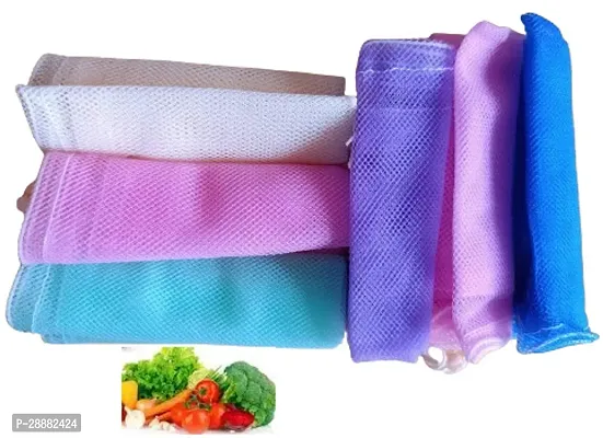 S Cart Large Reusable Fridge Produce Storage Bags For Vegetables And Fruits Multicolour Set of 6