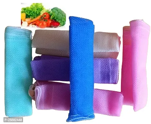 S Cart Fridge Storage Polyester Bags Reusable and  Eco Friendly Produce Vegetable Storage bags (Set of 6) - Multicolor