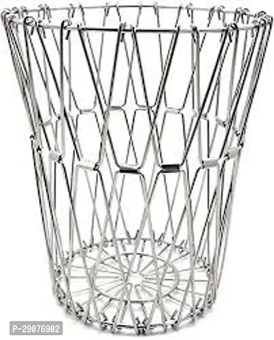 Multipurpose 8 Shaped Stainless Steel Folding Fruit and Vegetable Basket  (Pack of 1)