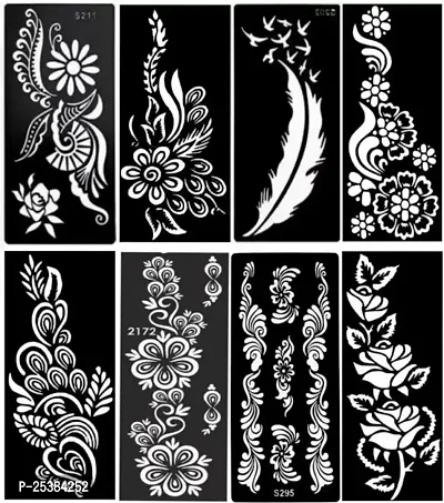 Mehndi Sticker Set Of 2 Pcs-thumb0