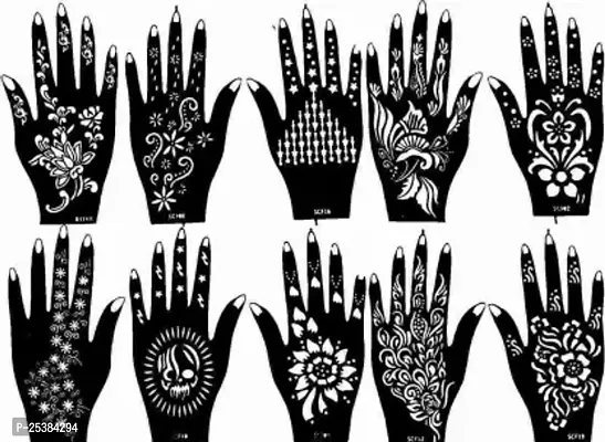 Mehndi Sticker Set Of 2 Pcs-thumb0