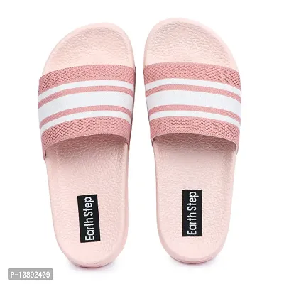 Elegant Pink Fabric Solid Flip Flops Slippers For Women-thumb0