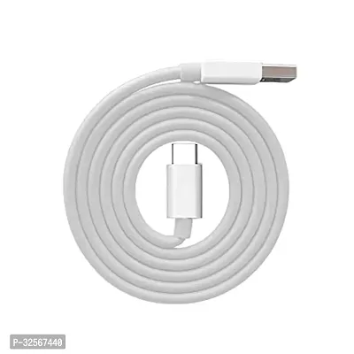 USB Type-C Cable 6 A 20W Dash Data Cable Sync Fast Charging Cable (1 Mt.)(White)-thumb0