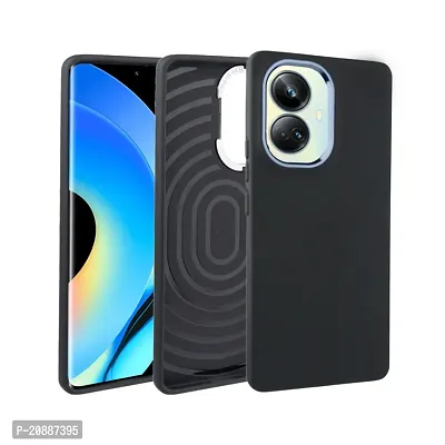 Crome TPU Realme 10 Pro Plus Blk with Blue Ring Back Cover