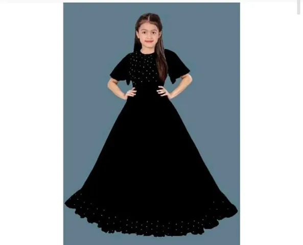 Girls Rayon Ethnic Gowns 