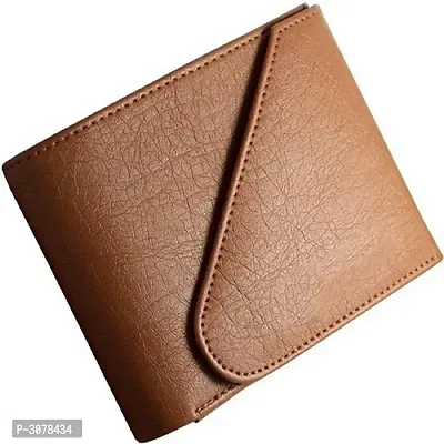 Men's Solid Tan Coloured Artificial Leather Wallets-thumb0