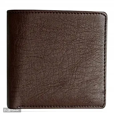 Men's Solid Brown Coloured Artificial Leather Wallets-thumb5