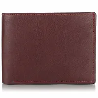 Men's Solid Brown Coloured Artificial Leather Wallets-thumb3