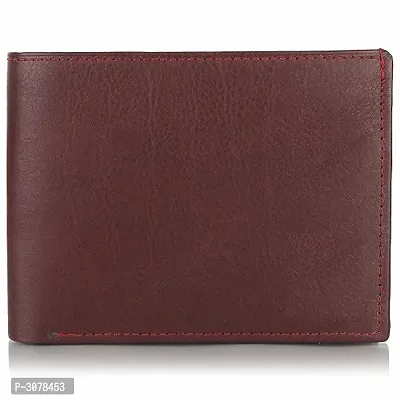 Men's Solid Brown Coloured Artificial Leather Wallets-thumb4