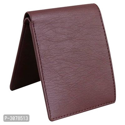 Men's Solid Brown Coloured Artificial Leather Wallets-thumb2