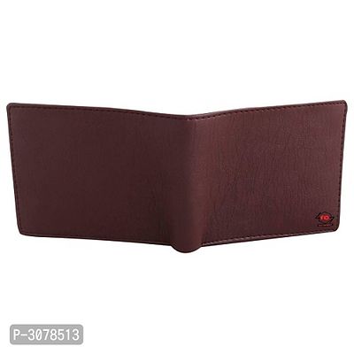 Men's Solid Brown Coloured Artificial Leather Wallets-thumb4