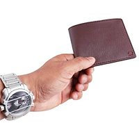 Men's Solid Brown Coloured Artificial Leather Wallets-thumb4