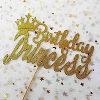 Zyozi Happy Birthday Cake Topper for Princess Birthday Party Decorations-thumb2