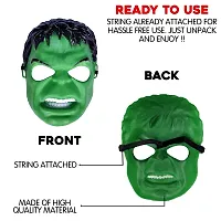 Zyozi Super Hero Cartoon Plastic Mask - Avengers Birthday Party Props Return Gift- Mask Kids 4 Pcs Avengers Heroes Masks Cosplay Boy Girl Toy Hulk-thumb2