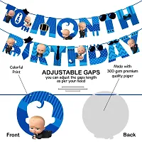 Zyozi 10th month birthday decorations for boy /10 month baby photoshoot items /10 month baby boy photoshoot props /10 months banner/10 month birthday decoration set /10 Month Birthday Banner-thumb2