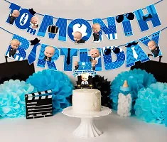 Zyozi 10th month birthday decorations for boy /10 month baby photoshoot items /10 month baby boy photoshoot props /10 months banner/10 month birthday decoration set /10 Month Birthday Banner-thumb3