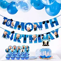 Zyozi 10th month birthday decorations for boy /10 month baby photoshoot items /10 month baby boy photoshoot props /10 months banner/10 month birthday decoration set /10 Month Birthday Banner-thumb4