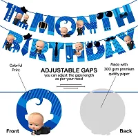 Zyozi 11th month birthday decorations for boy /11 month baby photoshoot items /11 month baby boy photoshoot props /11 months banner/11 month birthday decoration set /11 Month Birthday Banner-thumb1