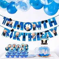 Zyozi 11th month birthday decorations for boy /11 month baby photoshoot items /11 month baby boy photoshoot props /11 months banner/11 month birthday decoration set /11 Month Birthday Banner-thumb2