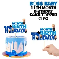 Zyozi  Boss Baby Theme 11th Month Birthday Cake Topper, Boss Baby Party Supplies Decorations-thumb2