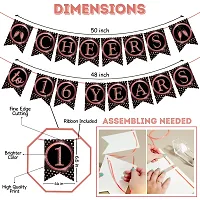 Zyozi 16th Birthday Decorations Banner, Cheers to 16 Years , 16th Banner For Wedding Anniversary Party Supplies Decorations-thumb4